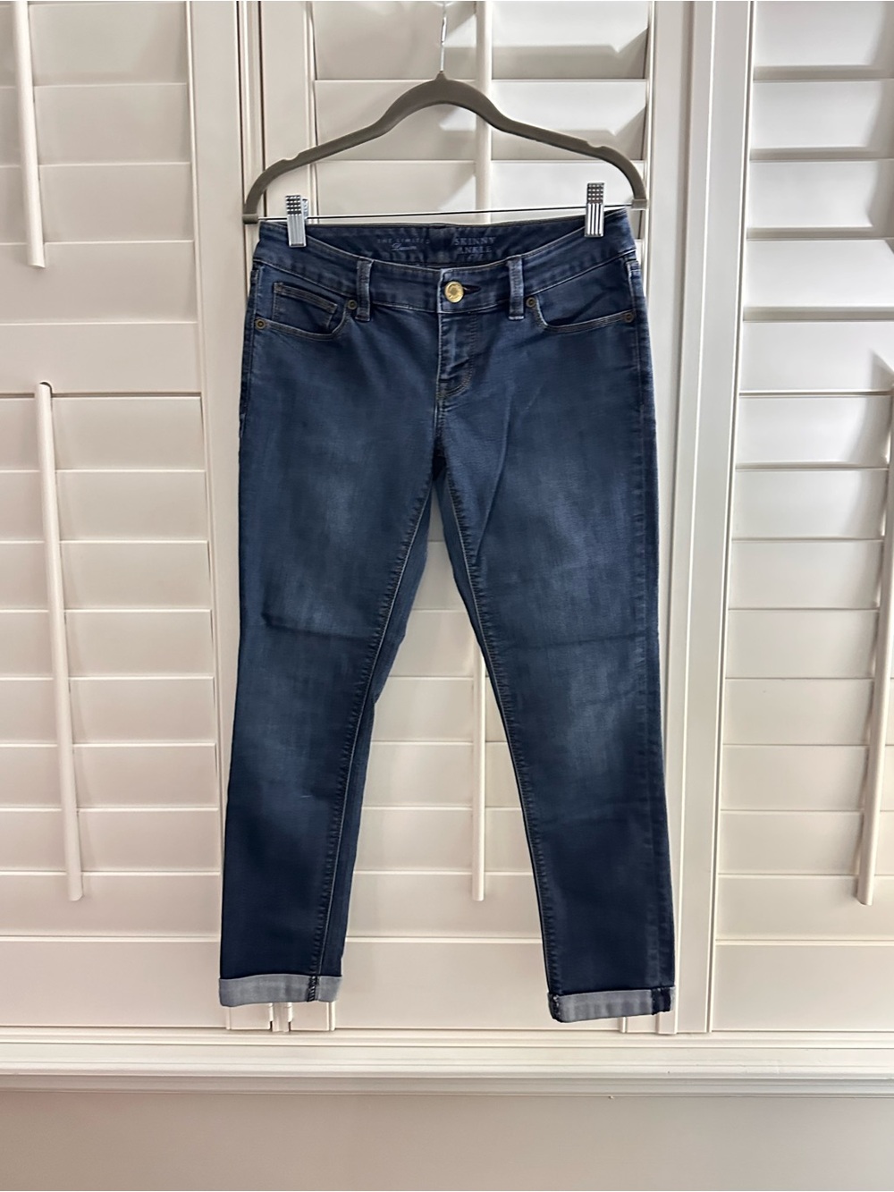 The Limited Navy Blue Ankle Slim Jeans